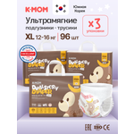 Трусики K-MOM Premium Care ультратонкие XL (12-16 кг) 96 шт.