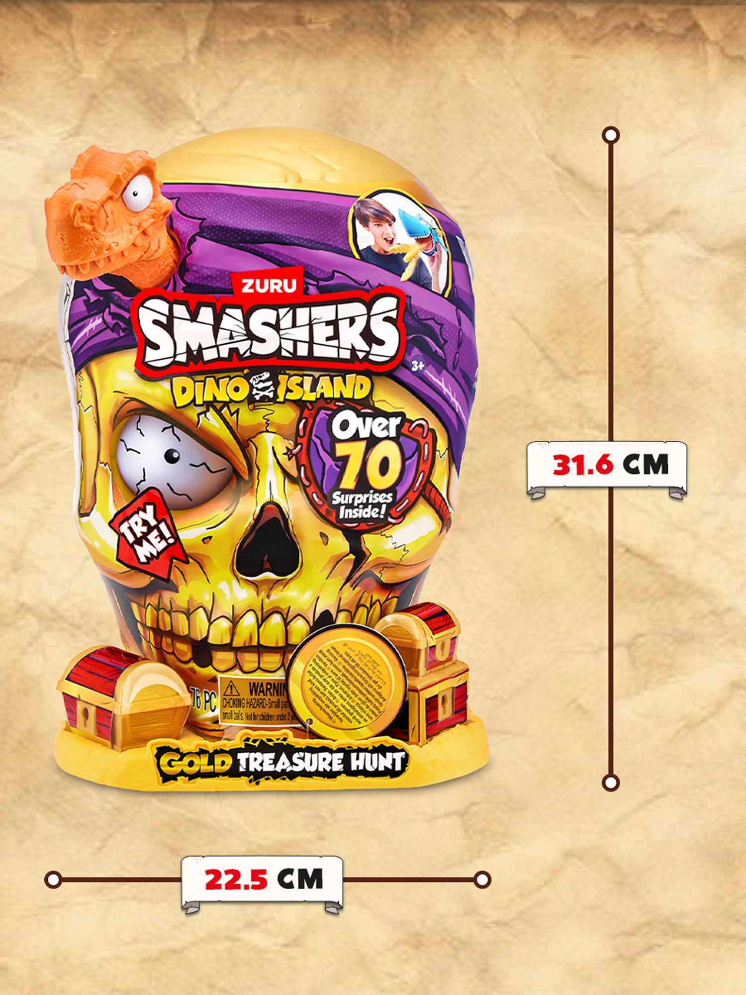 Игровой набор Zuru Smashers Золотой череп - фото 3