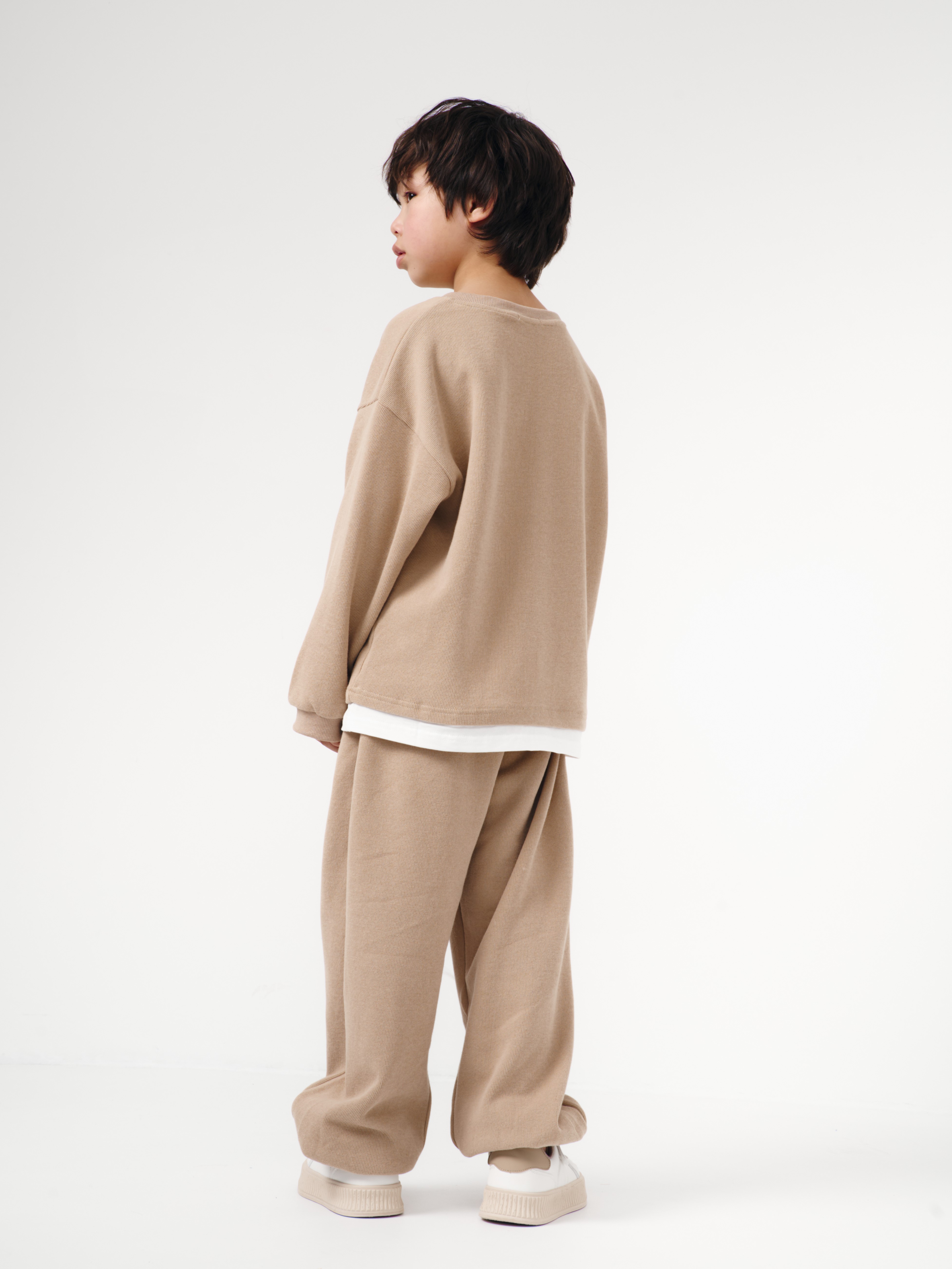 Костюм спортивный OZITI KIDS ok010235/бежевый - фото 8