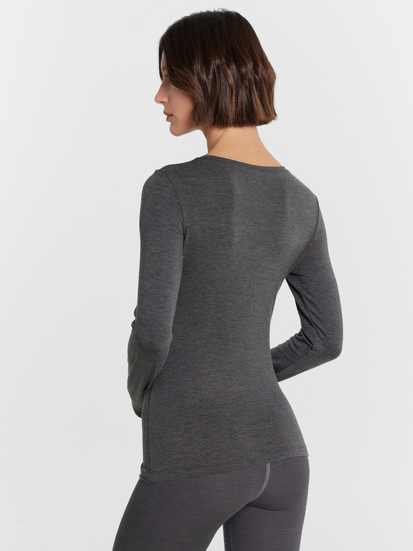Термолонгслив Mark Formelle (Марк Формэль) 602332/меланж темно-серый 4348-F - фото 3