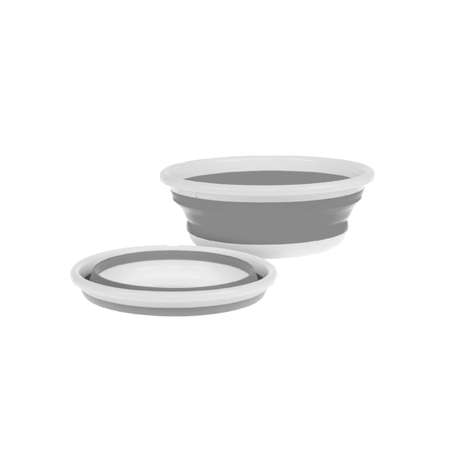 Таз складной силиконовый Estares Таз складной силиконовый ES-BS-portable-5l-33x12/4-white/gray