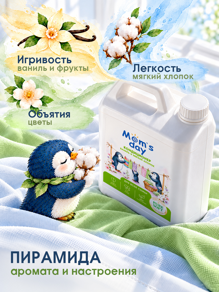 Кондиционер DUTYBOX Ваниль и мягкий хлопок 5 л - фото 3