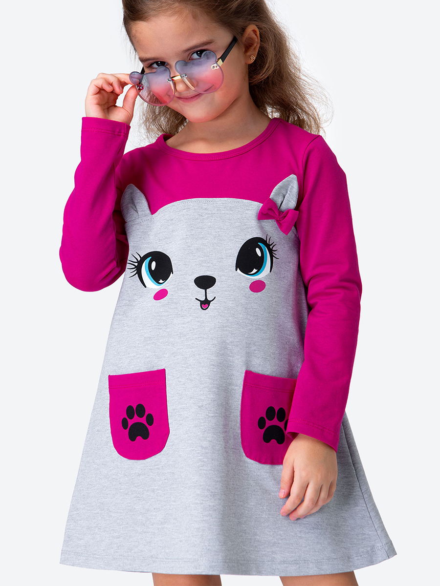 Платье HappyFox HF00477фуксия - фото 1