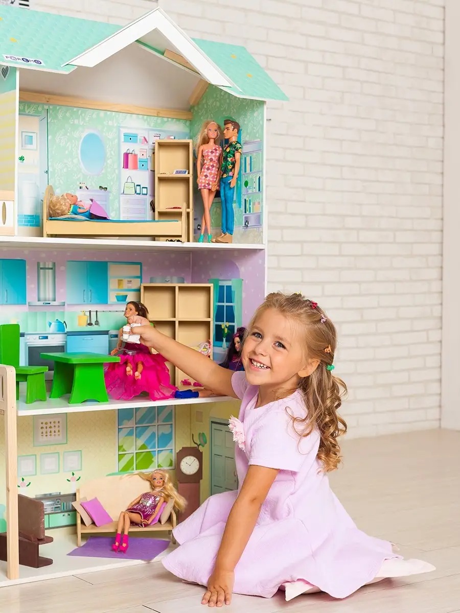 Домик для кукол PAREMO 118 см с мебелью PD318-13 - фото 8