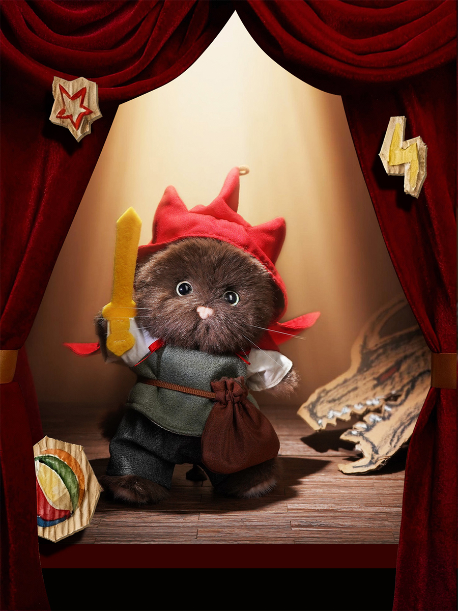 Мягкая игрушка TeddyTales Озорной котик Герой XS - фото 6
