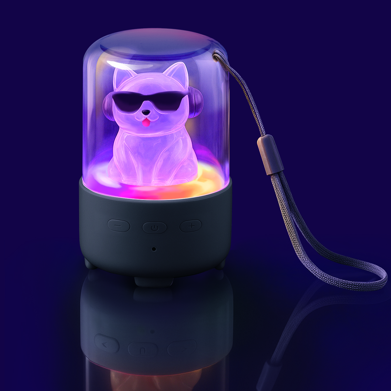 Колонка Attivio Bluetooth с фигуркой подсветкой - фото 1