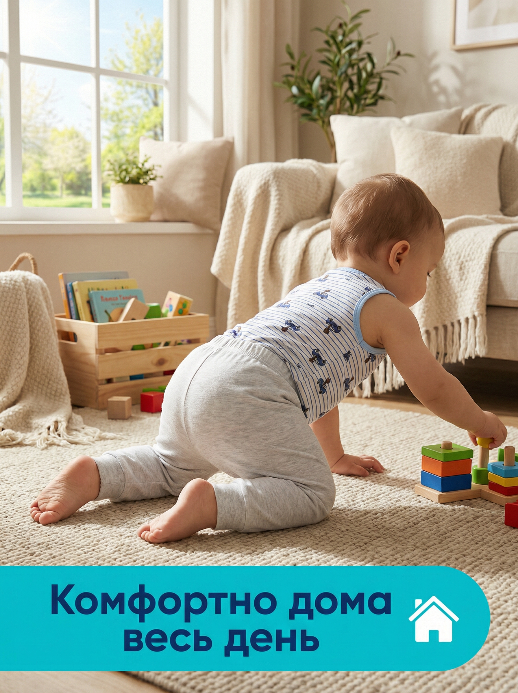 Брюки 3 шт Bambooland 3pants_blackbg - фото 11