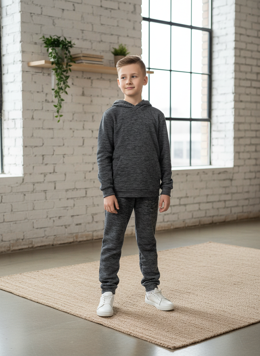 Худи и брюки ULTRA 7043кт-Ул т.серый - фото 1