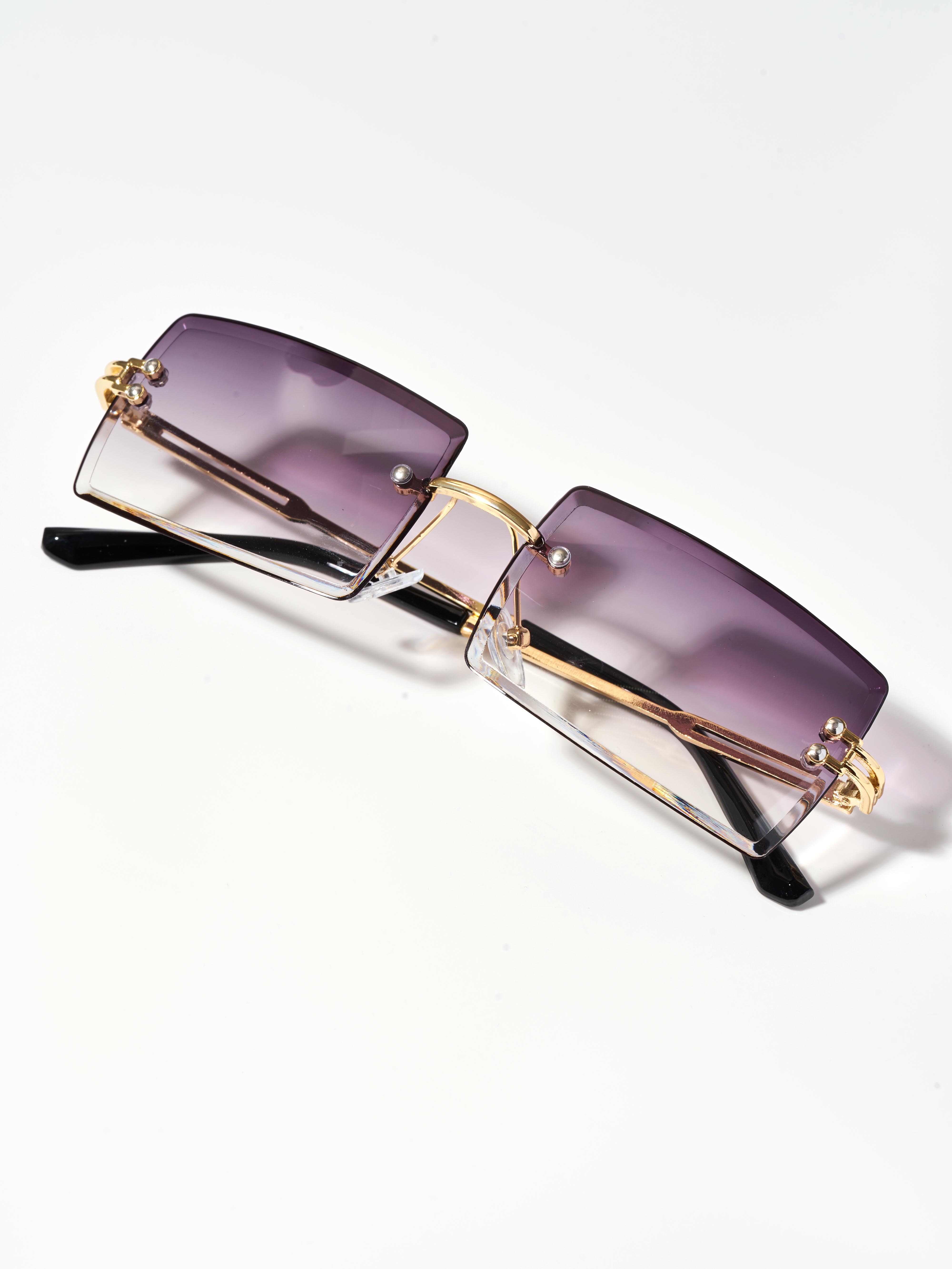 Солнцезащитные очки прямоугольные SUNNY GLASS O00035-1 - фото 8