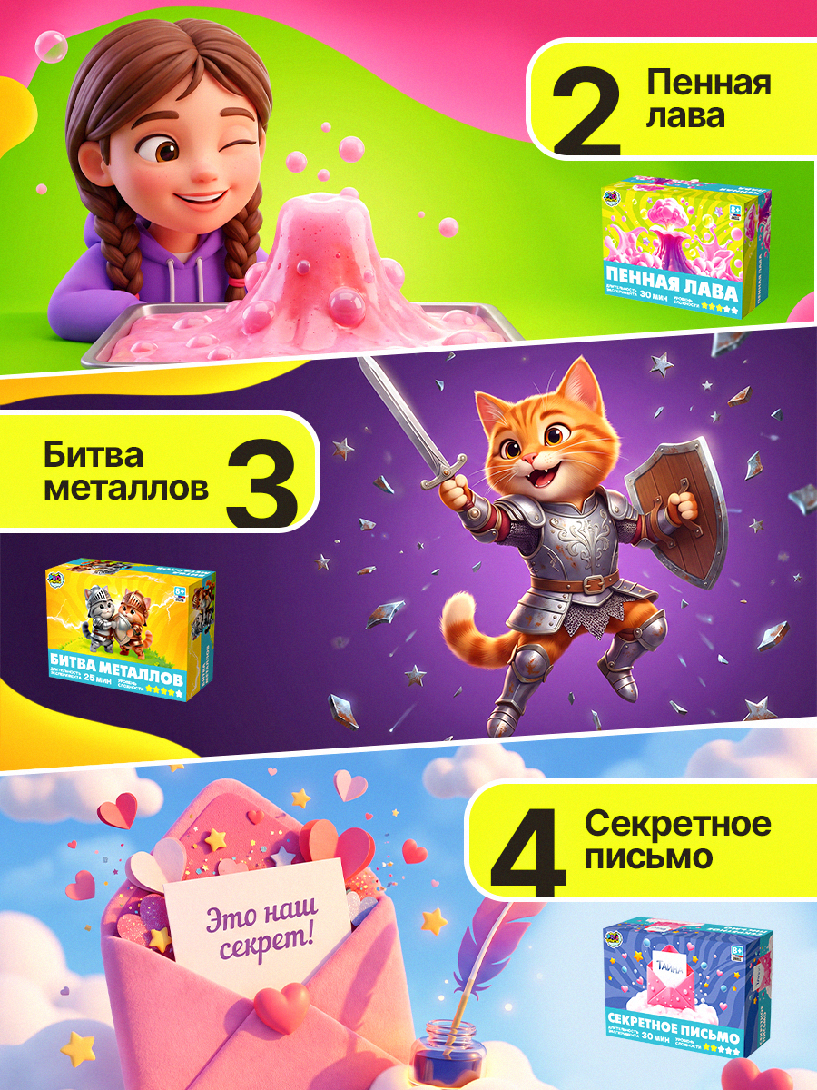 Набор для опытов PRO опыты Для девочек 10в1 - фото 5