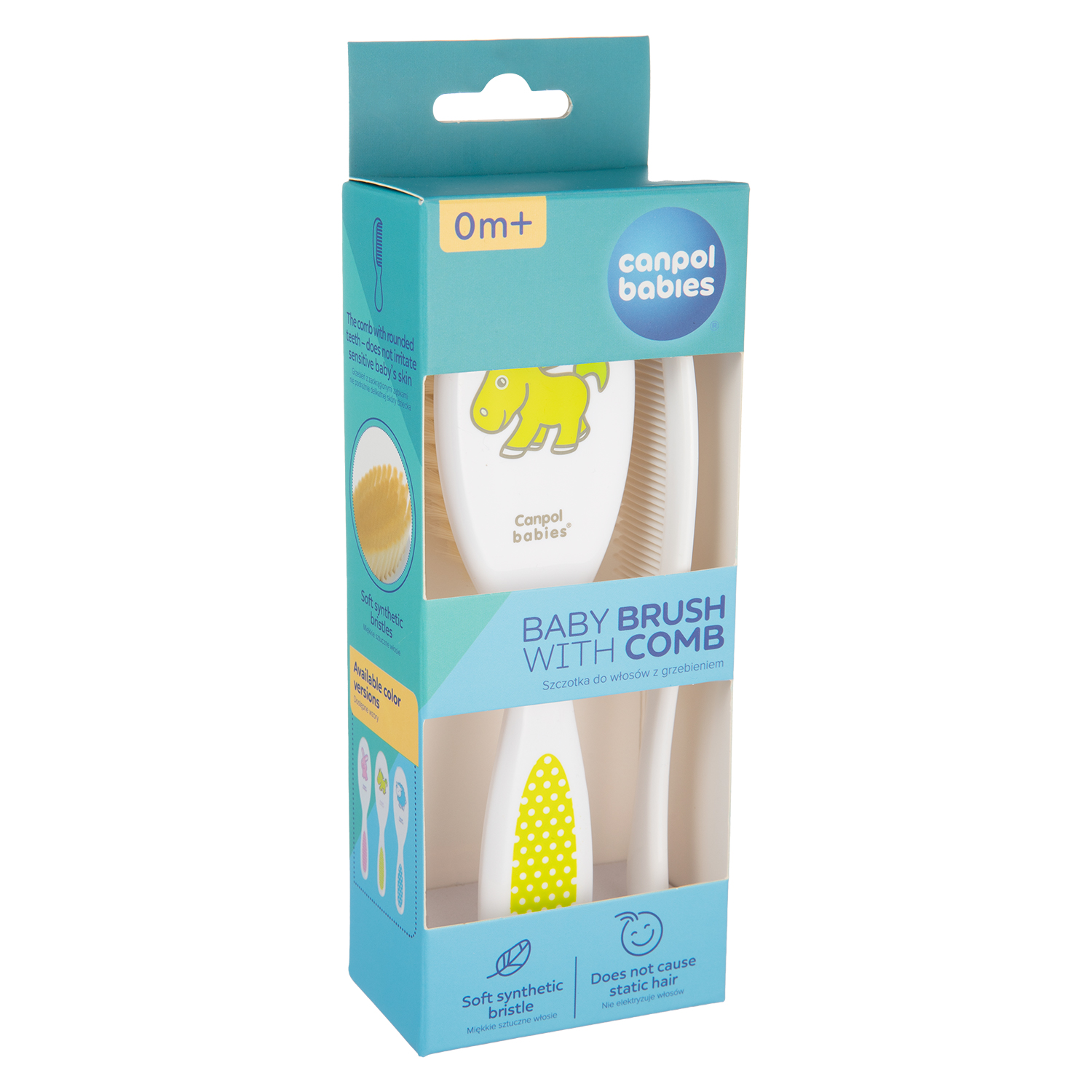 Щетка, расческа Canpol Babies искусственная щетина - фото 8