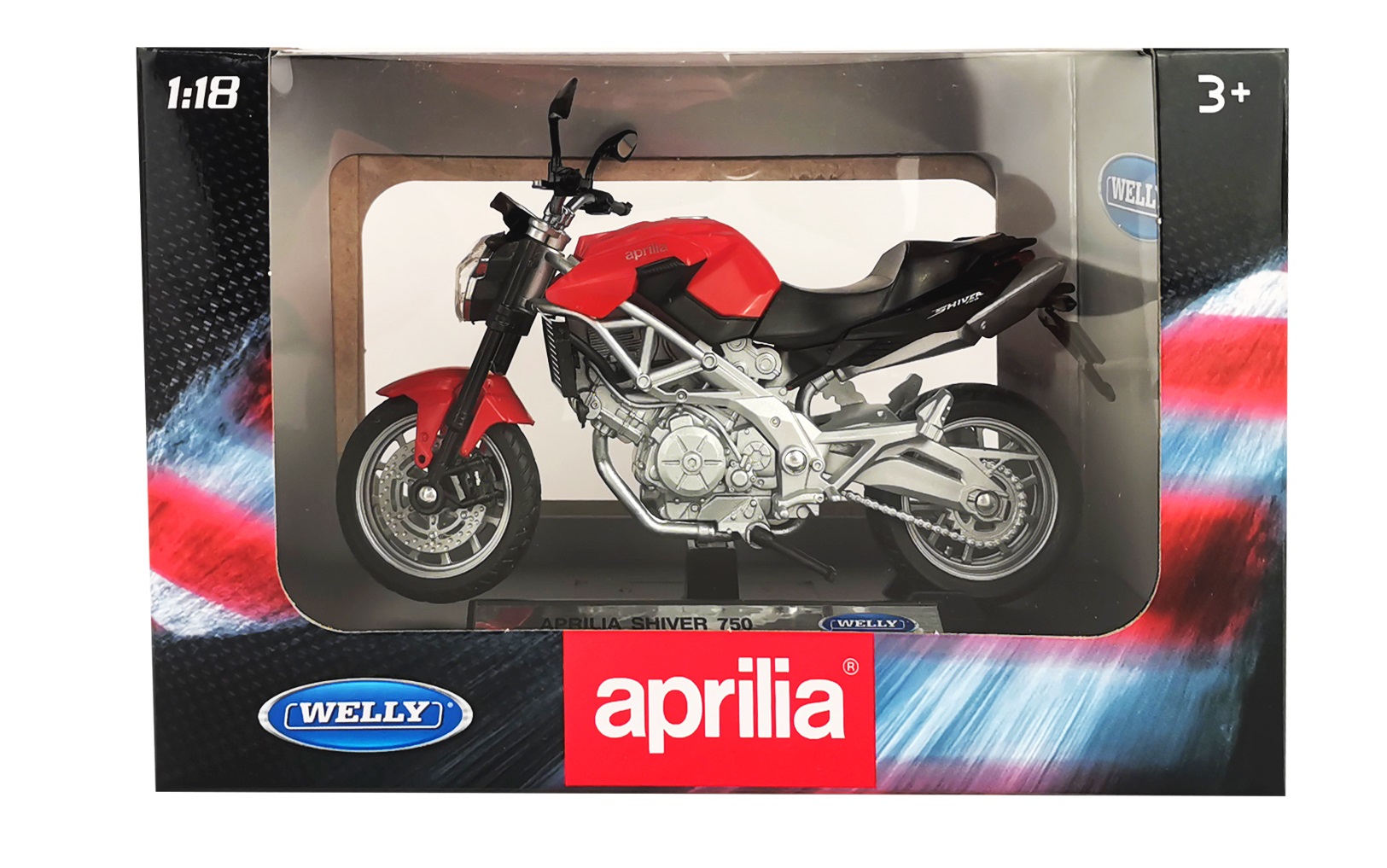 Мотоцикл Welly Aprilia Shiver 1:10 12832PW - фото 2