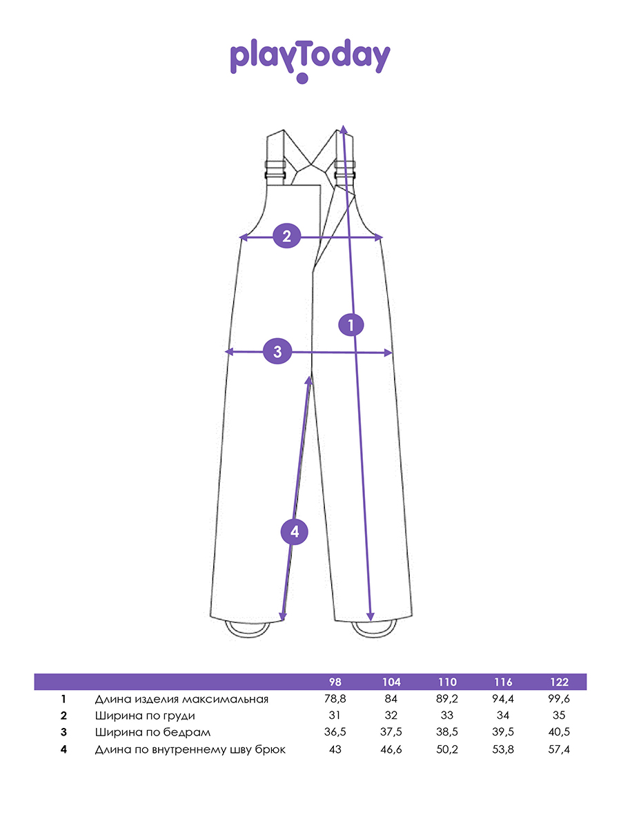 Полукомбинезон PlayToday 32512032 - фото 5