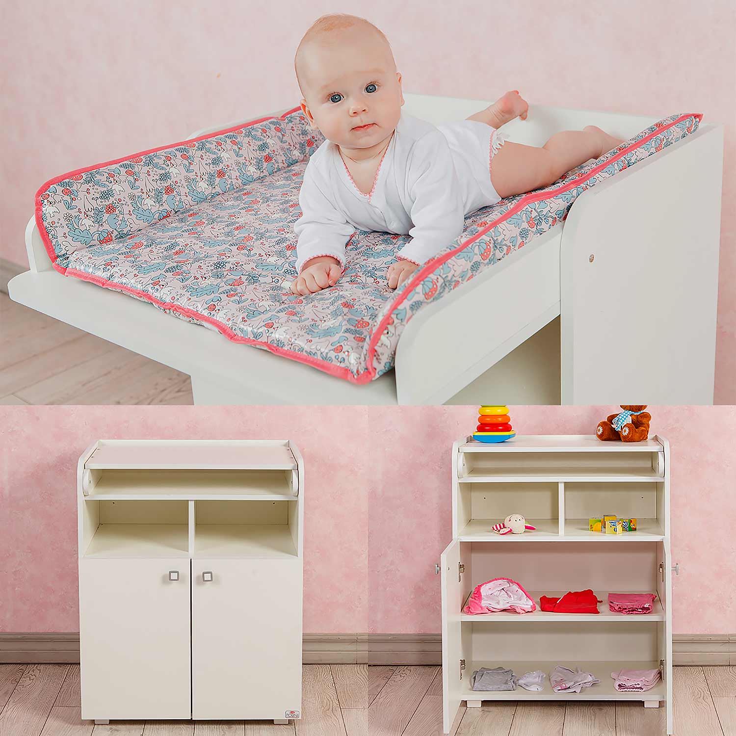 Комод Polini kids Simple 1270 Белый - фото 10
