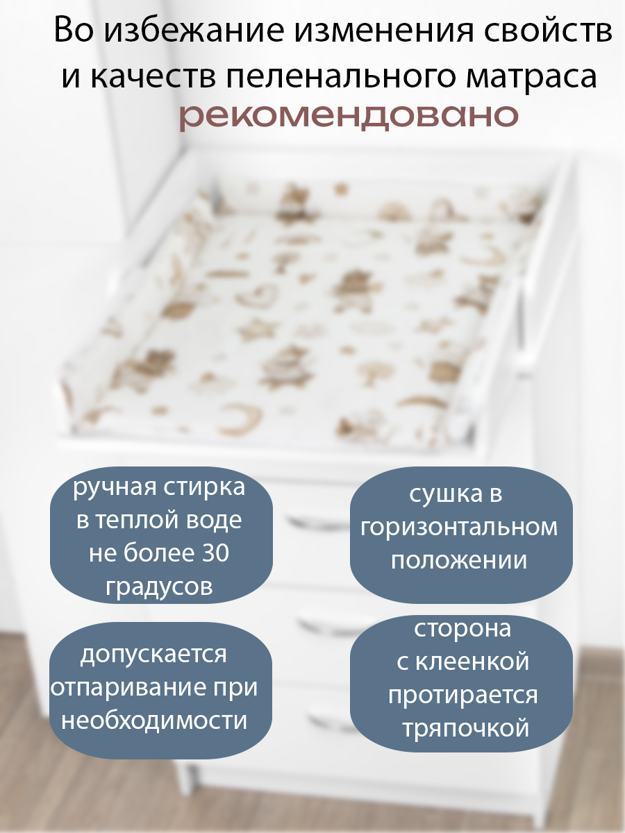 Матрас для пеленания БОНЯМ с бортиками - фото 3