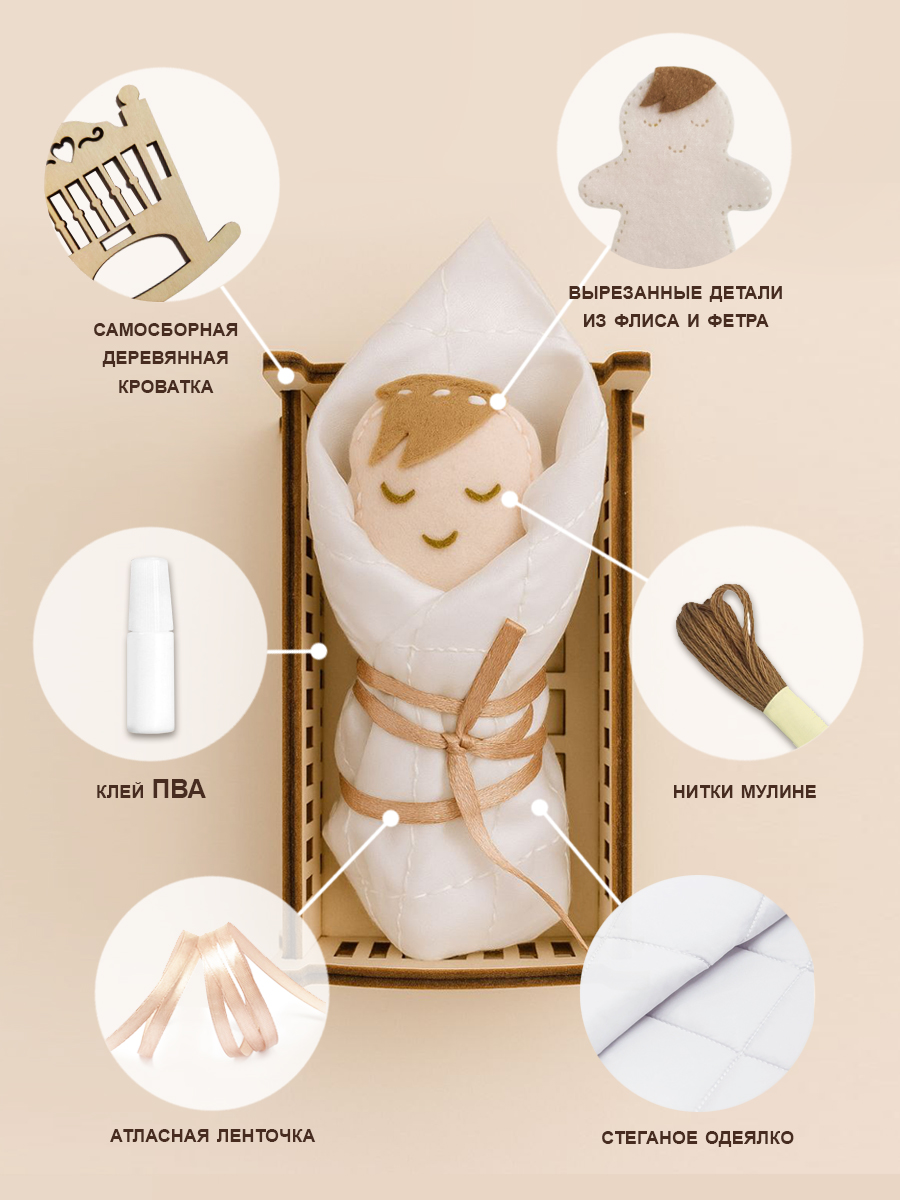 Набор для творчества HappyLine аппликация поделки в садик - фото 3