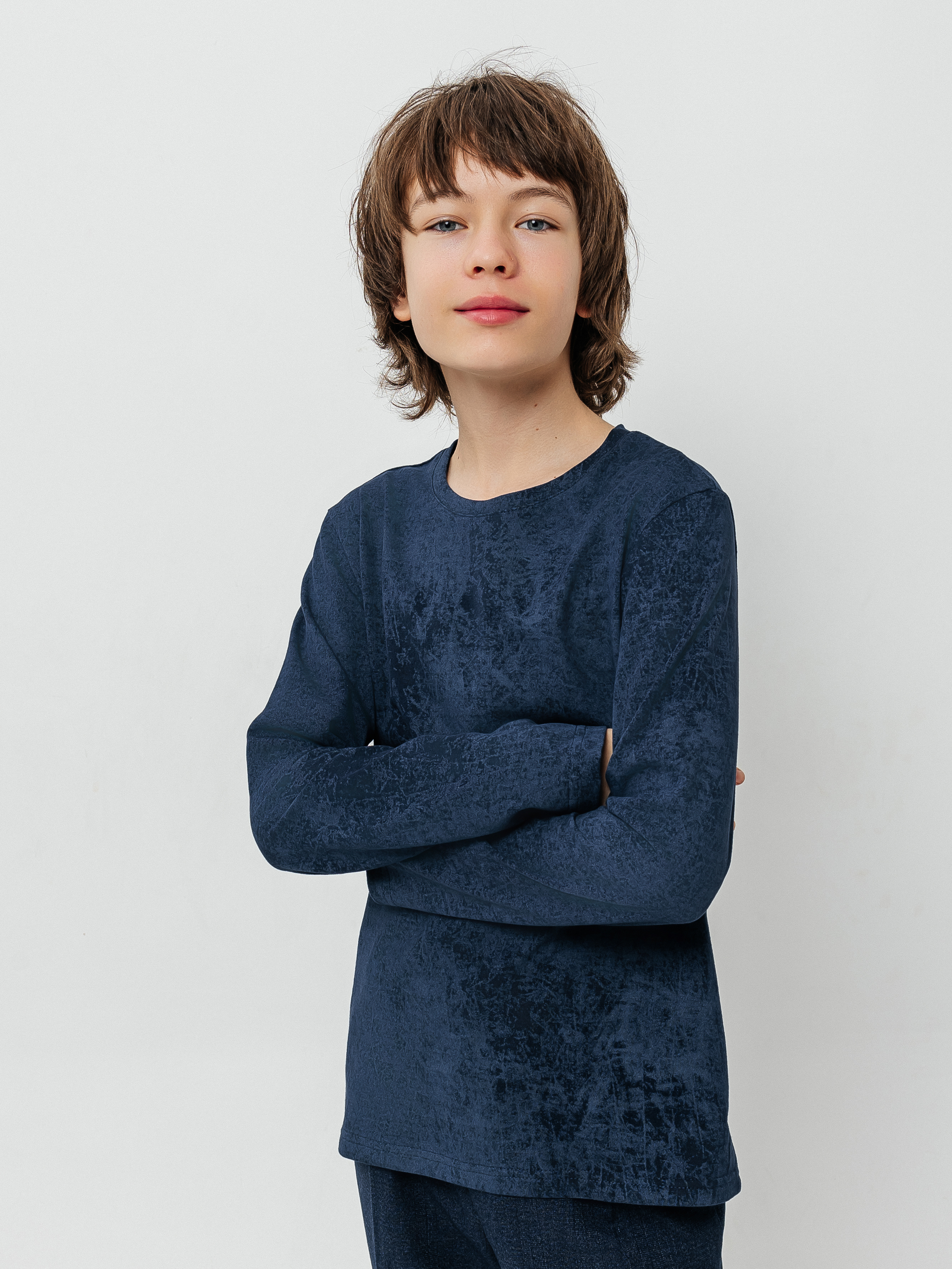 Лонгслив Селтекс Ю_ДК5 синий ДЕЛАВЕ - фото 1