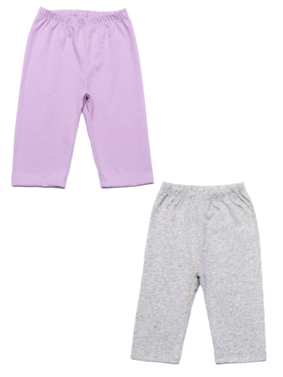 Бриджи 2 шт Рекантино 2п355-10/Сиреневый,серый-меланж - фото 1