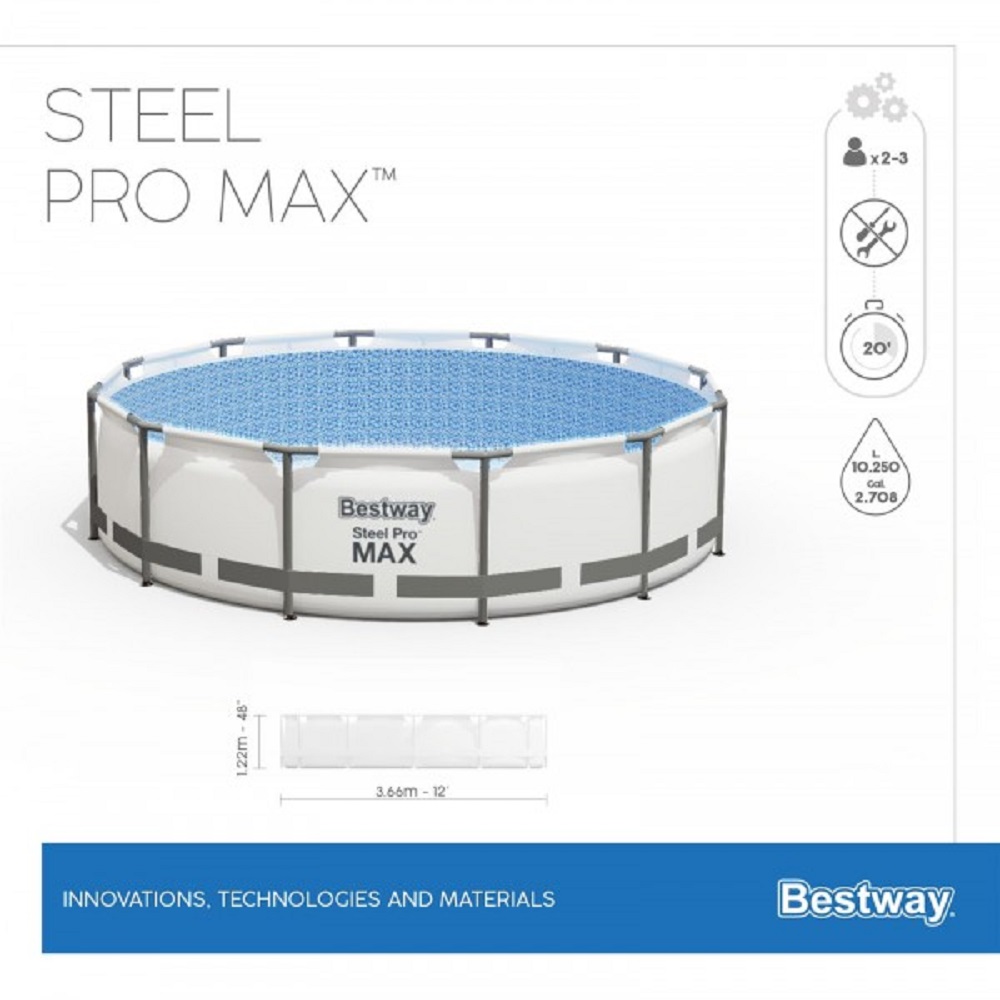 Бассейн Bestway Steel Pro - фото 7