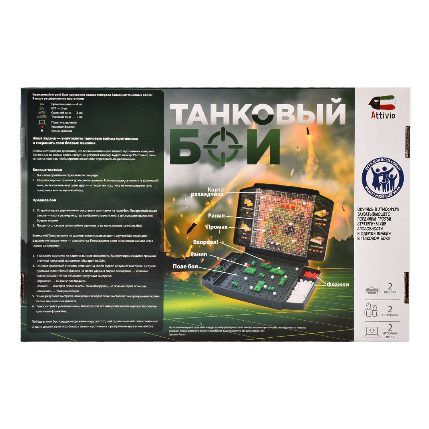 Настольная игра Attivio Танковый бой - фото 8