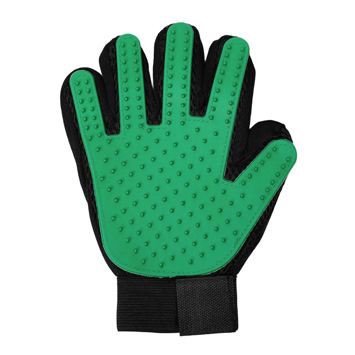 Перчатка-щетка для шерсти Пижон на правую руку с удлиненными зубчиками - фото 1