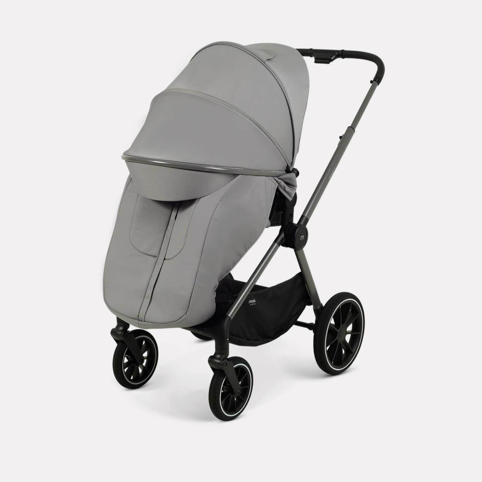Коляска 2в1 MOWbaby Amber pro серый - фото 10