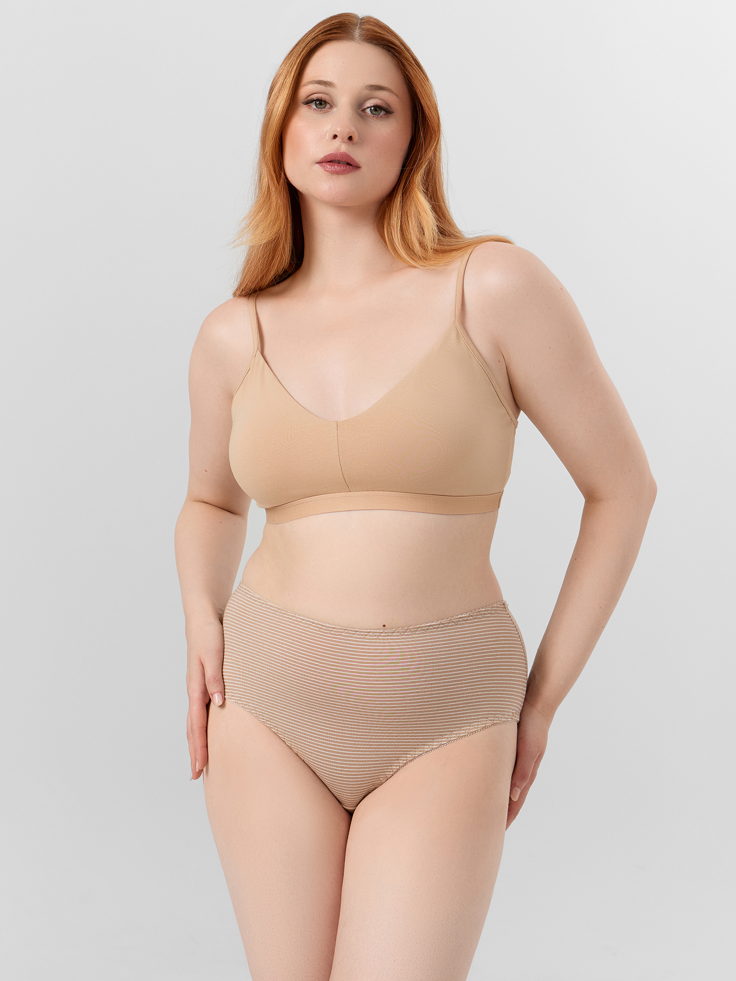 Трусы Mark Formelle (Марк Формэль) 412075/бежевая полоска - фото 1