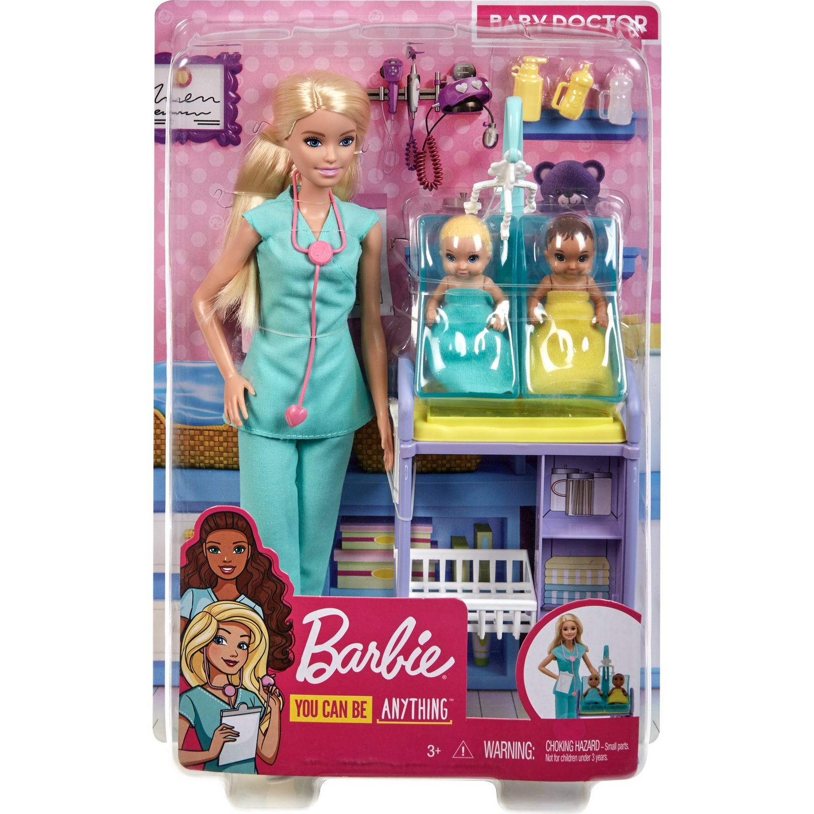 Кукла модельная Barbie Кем быть? Детский доктор Блондинка DHB63/GKH23 - фото 2