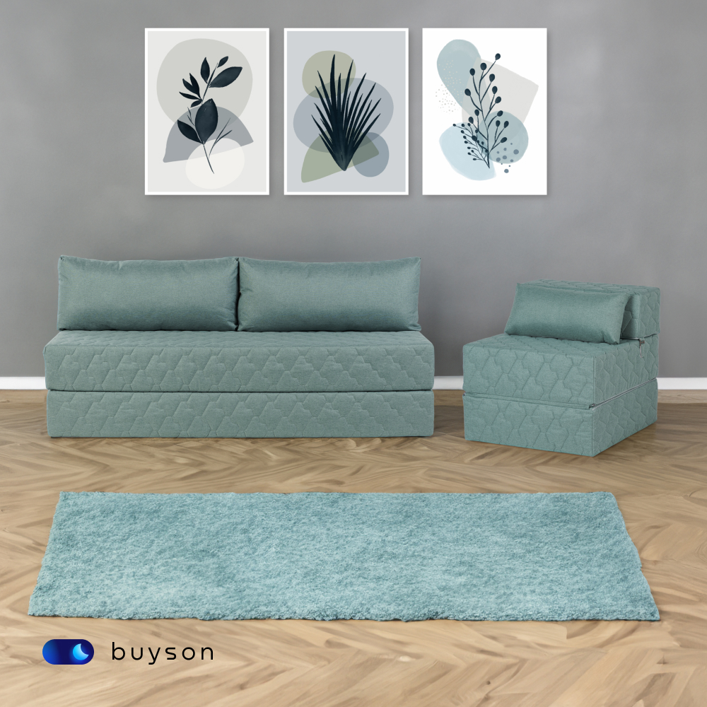 Кресло buyson BuyDream бирюзовый - фото 10