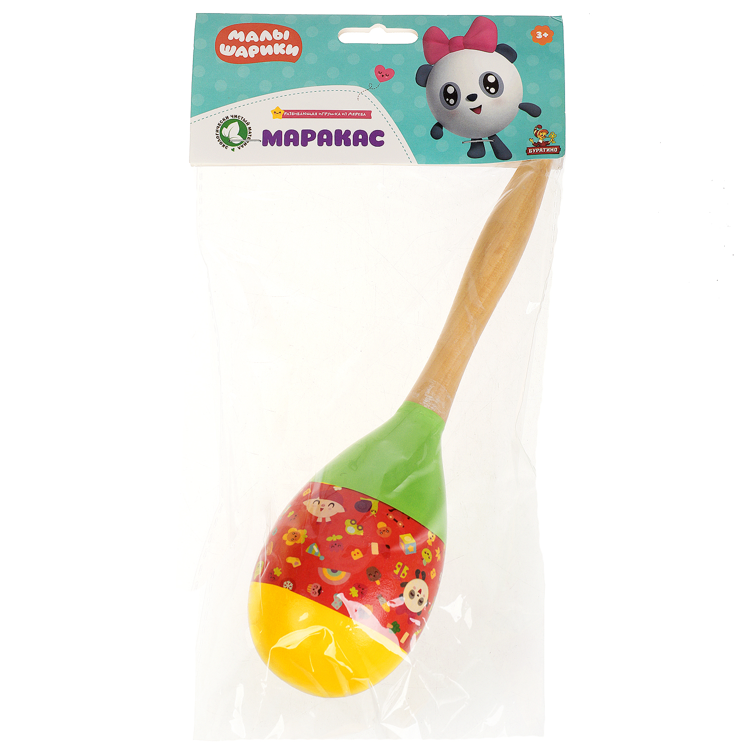 Игрушка музыкальная Буратино маракас - фото 4