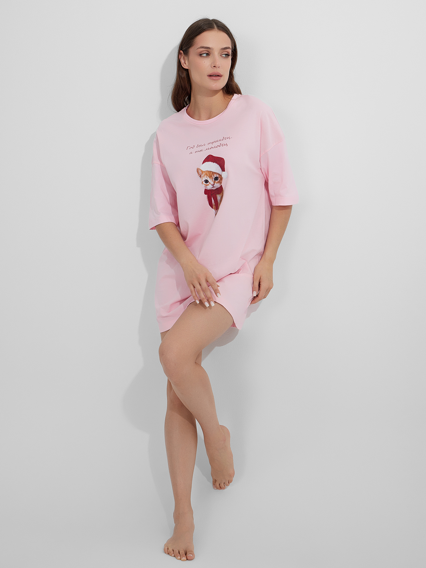 Сорочка ночная Mark Formelle (Марк Формэль) 512079/розовая сказка +печать - фото 5