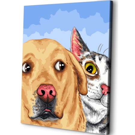 Картина по номерам Art sensation Друзья в ассортименте