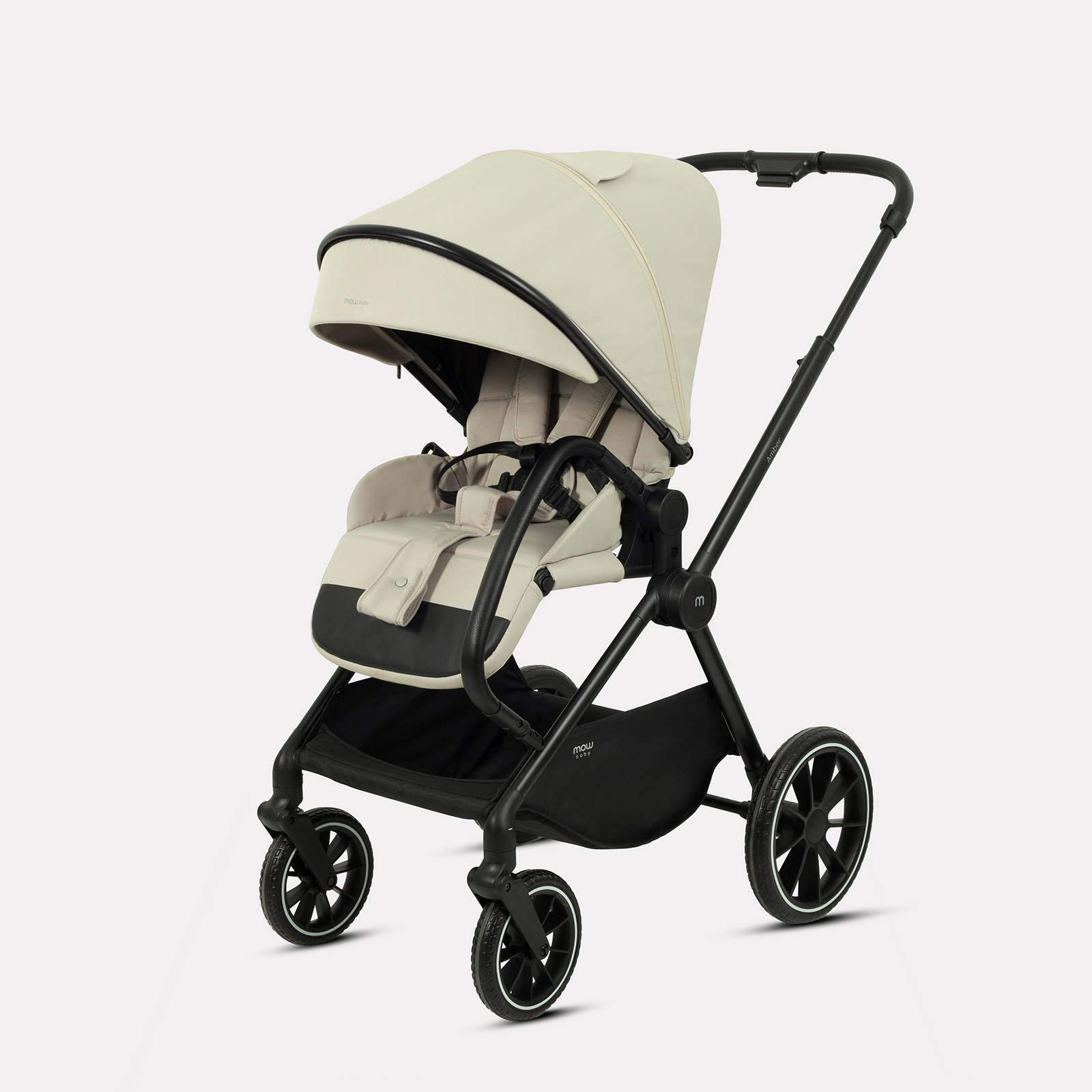 Коляска 3в1 MOWbaby AMBER бежевый - фото 14