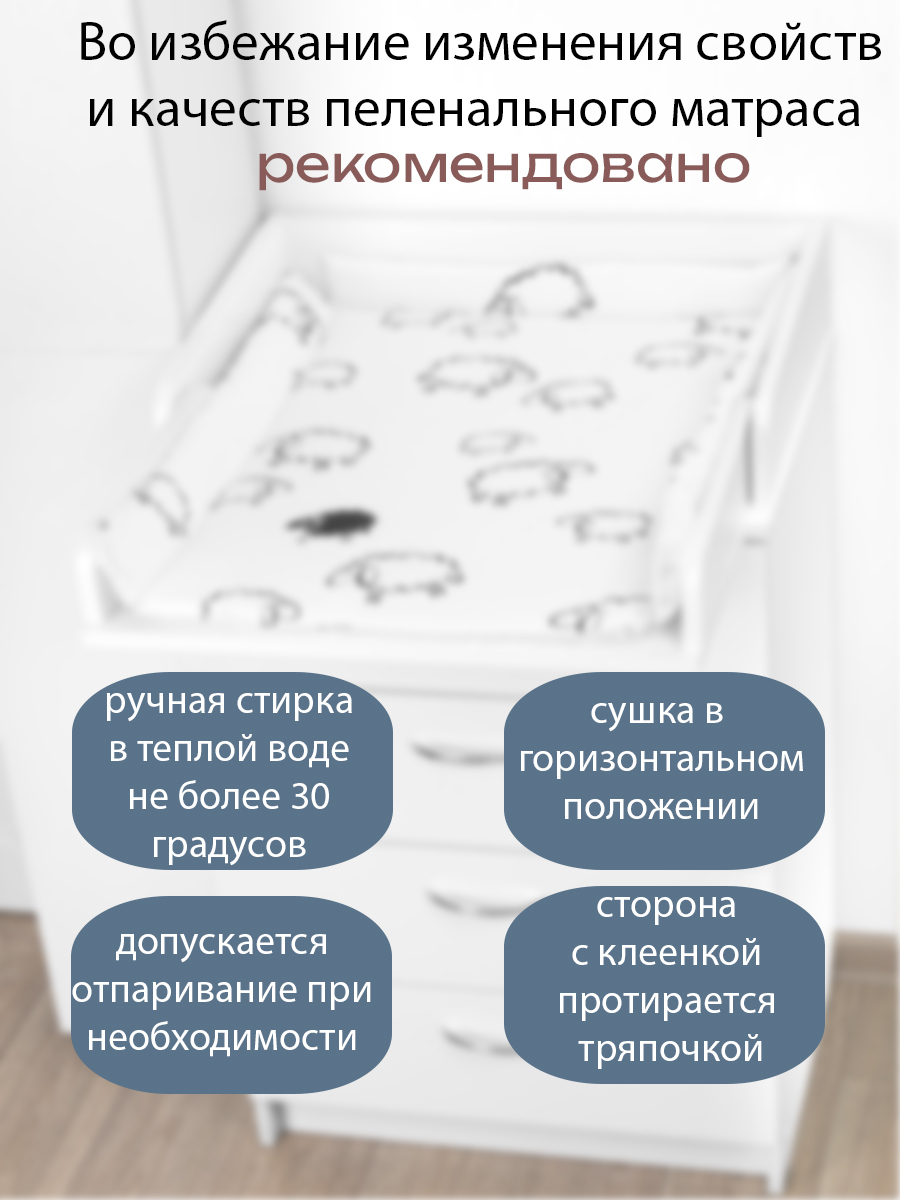 Матрас для пеленания БОНЯМ с бортиками - фото 4