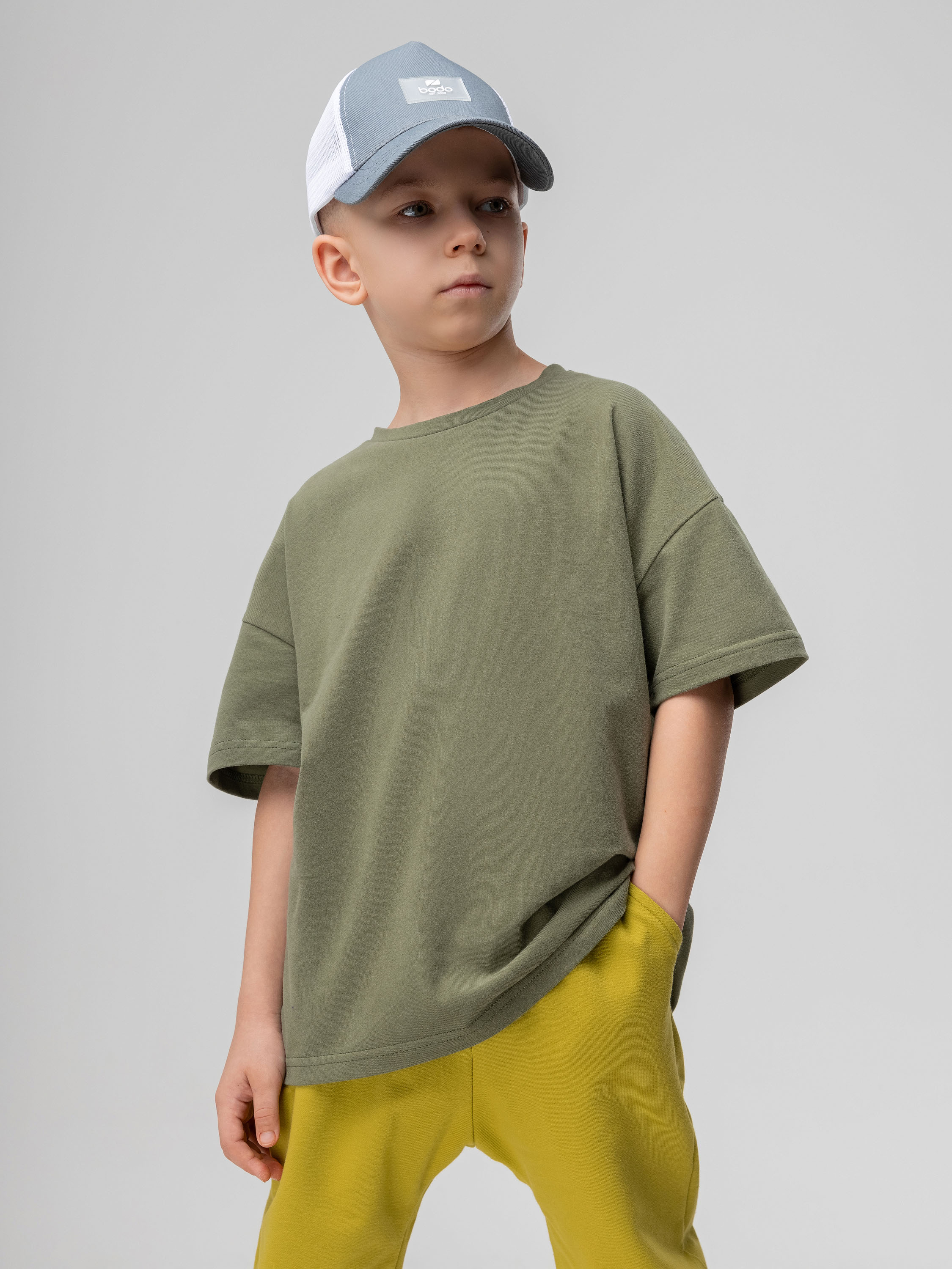 Футболка Bodo 4-371U_оливковый - фото 1