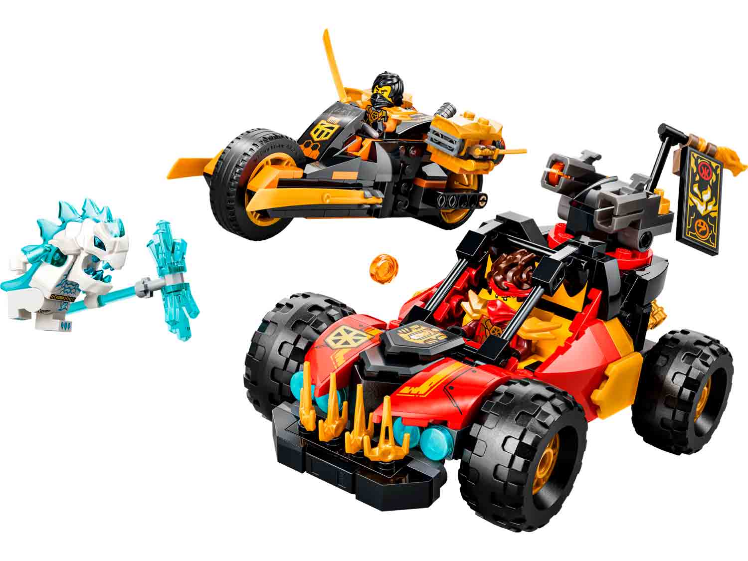 Конструктор LEGO NINJAGO Комбинируемый авто 394 дет. - фото 5