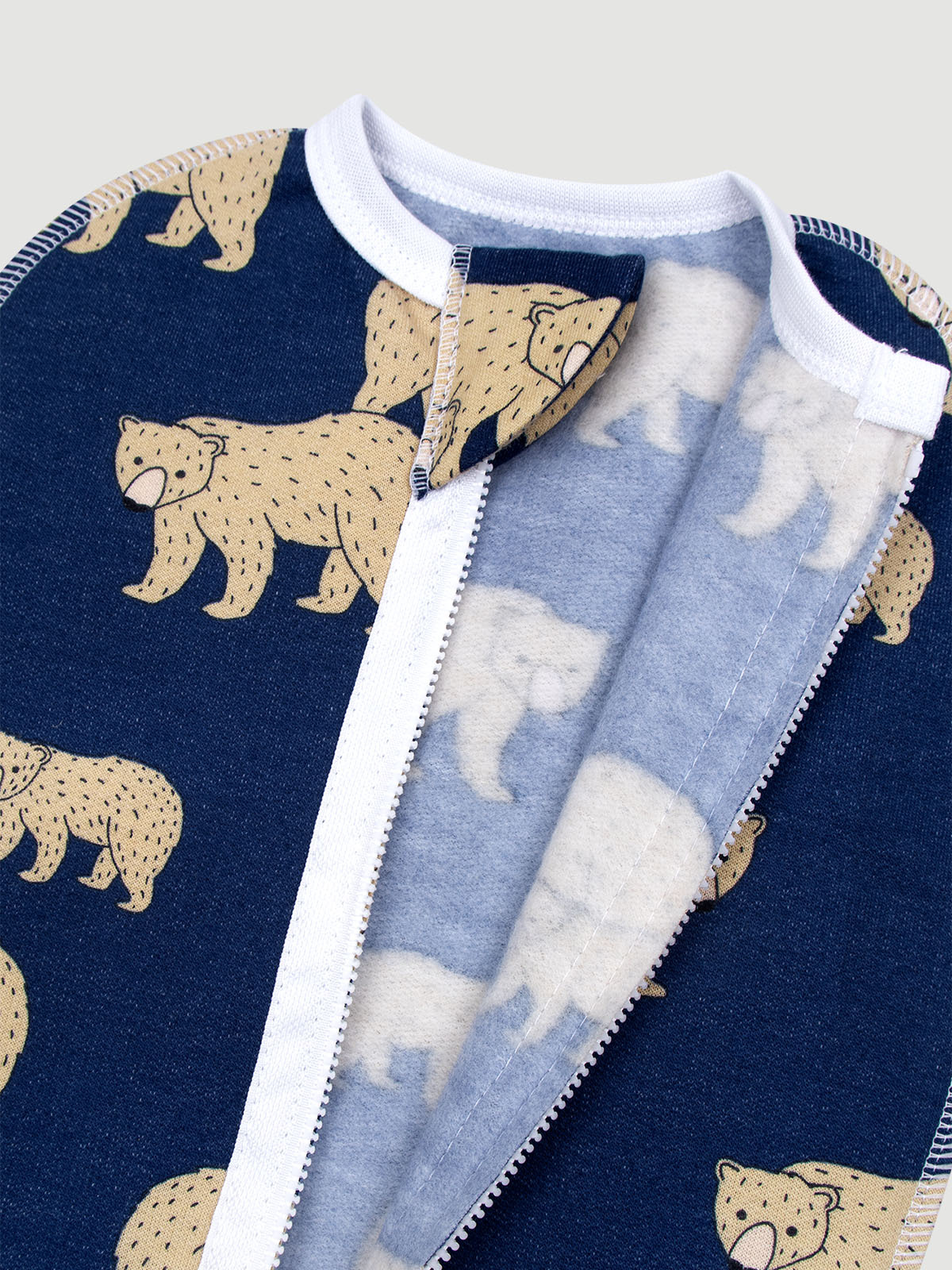 Конверт пеленальный (кокон) Mjolk голубой - фото 4