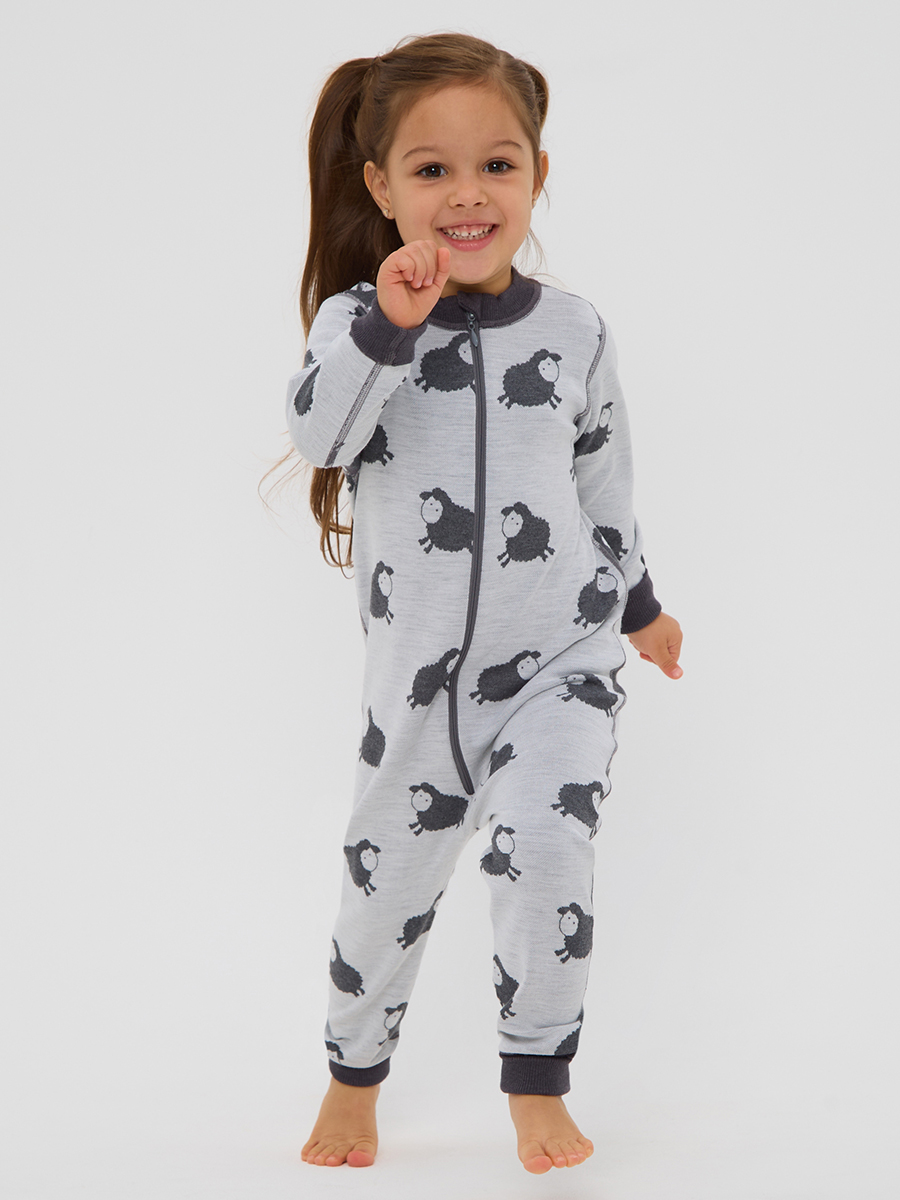 Термокомбинезон Dr. Wool DWWK16/овечкисерыймолочный - фото 10