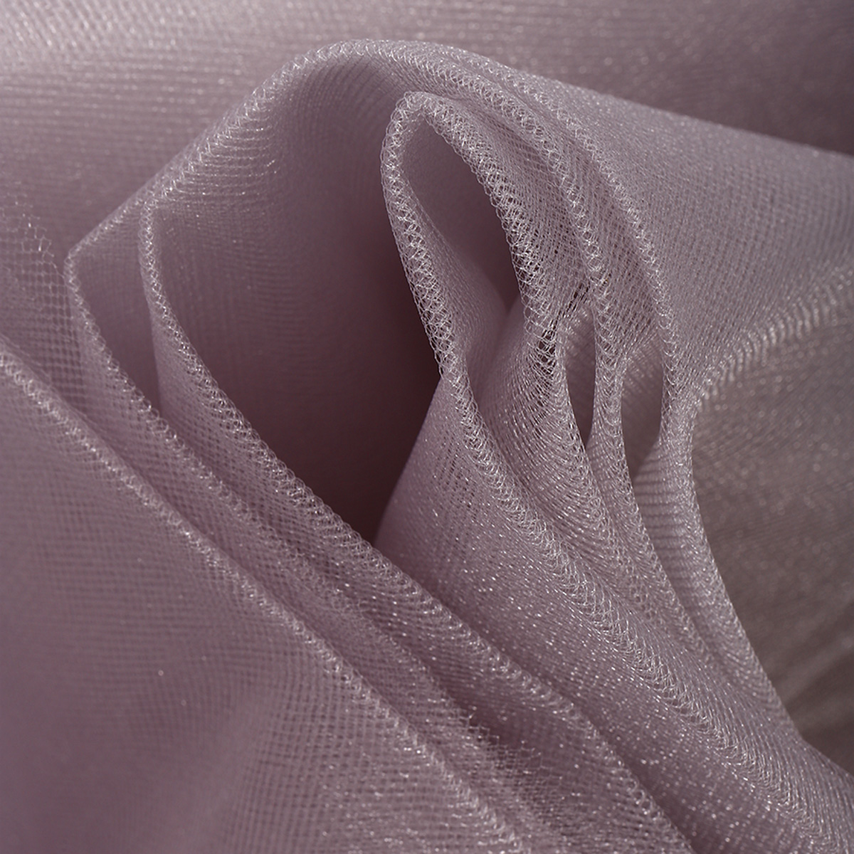 Фатин Кристалл TBY средней жесткости блестящий шир.300см уп.5м - серый серебро - фото 6