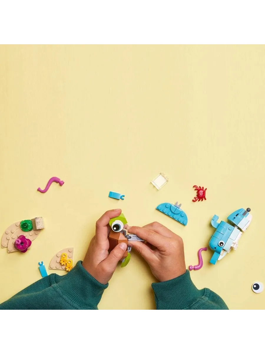 Конструктор LEGO Creator Дельфин и черепаха 137 дет. - фото 8