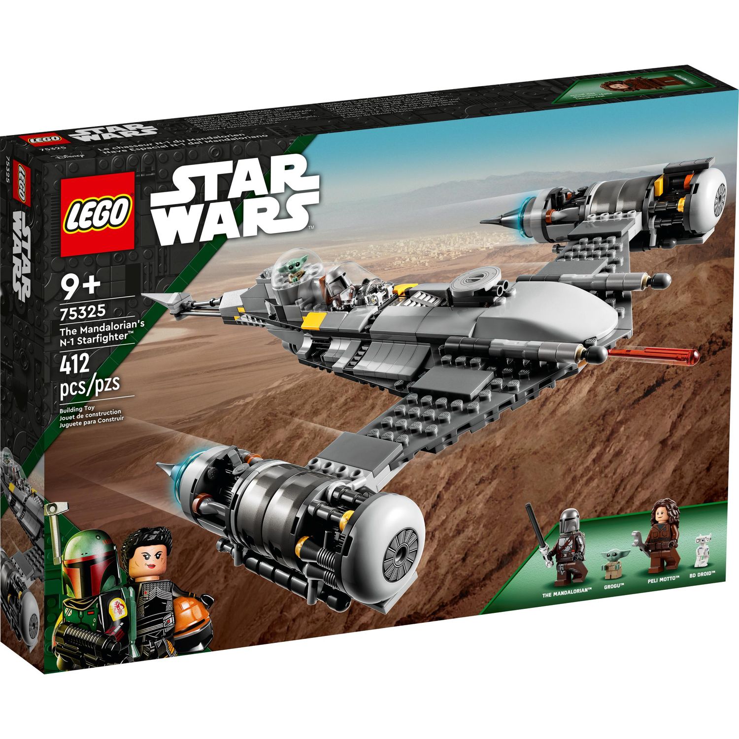 Конструктор LEGO Star Wars Истребитель Мандалорца 412 дет. - фото 1