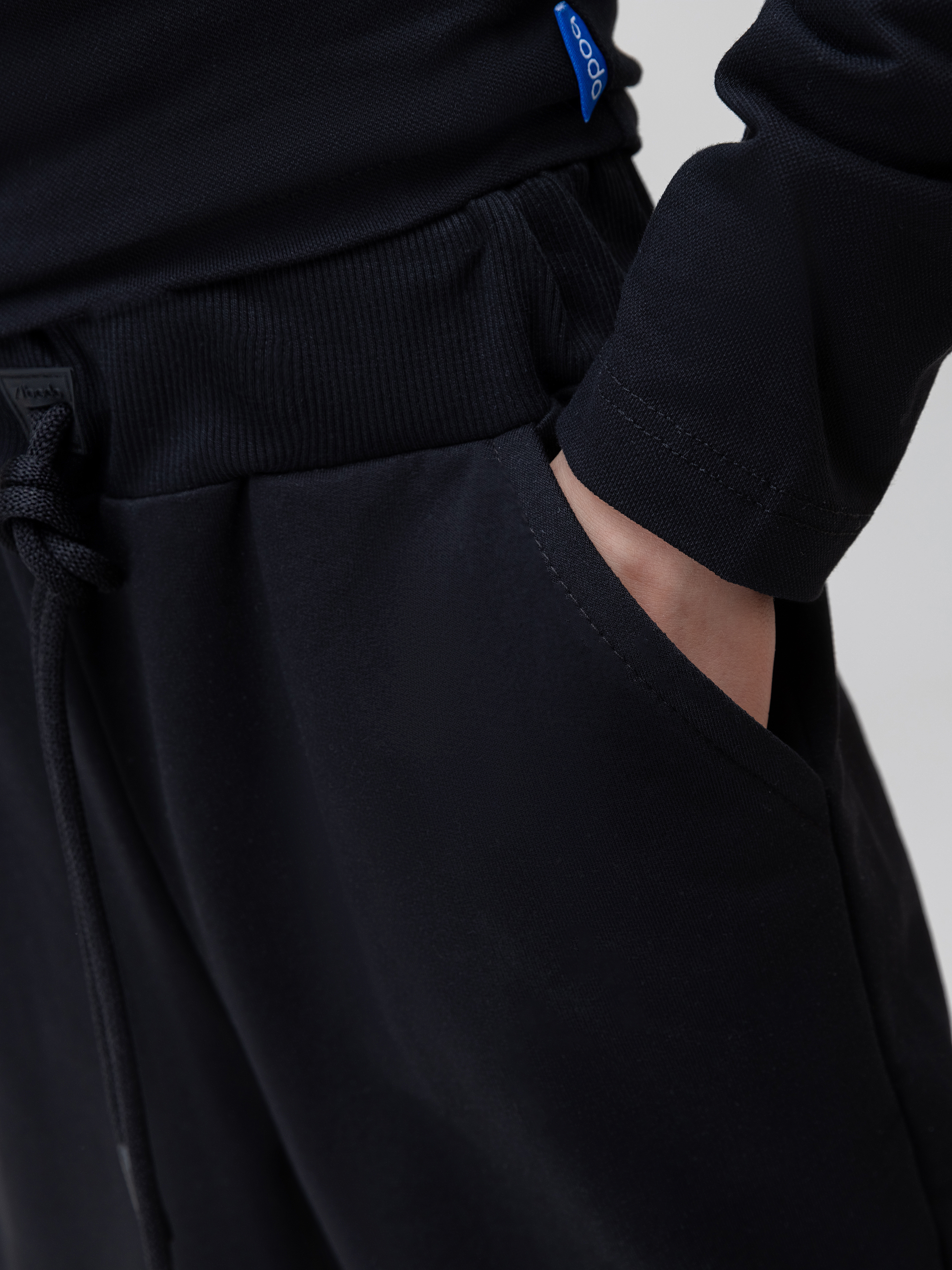 Брюки спортивные Bodo 6-626MU_черный (белый) - фото 7