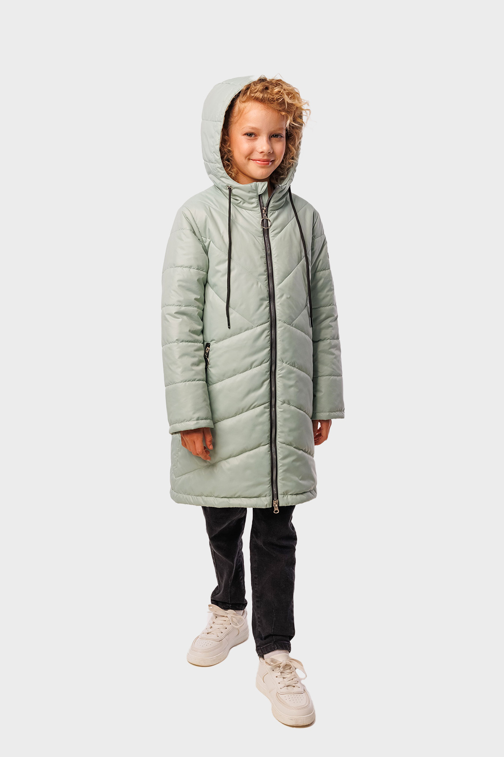 Пальто UKI KIDS 5spr24-027свзел - фото 1