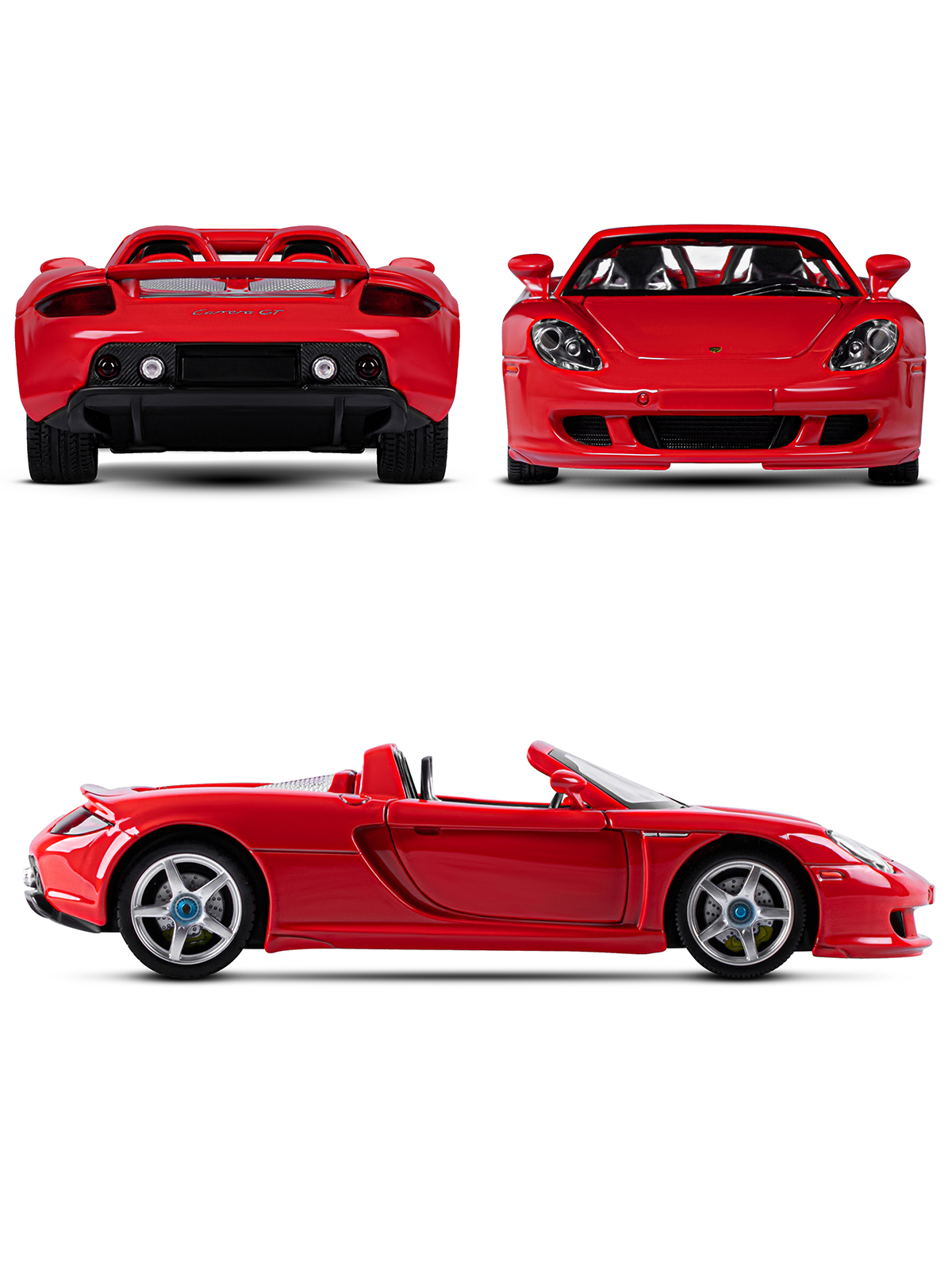 Автомобиль АВТОпанорама Porsche Carrera GT 1:24 JB1200220 - фото 10