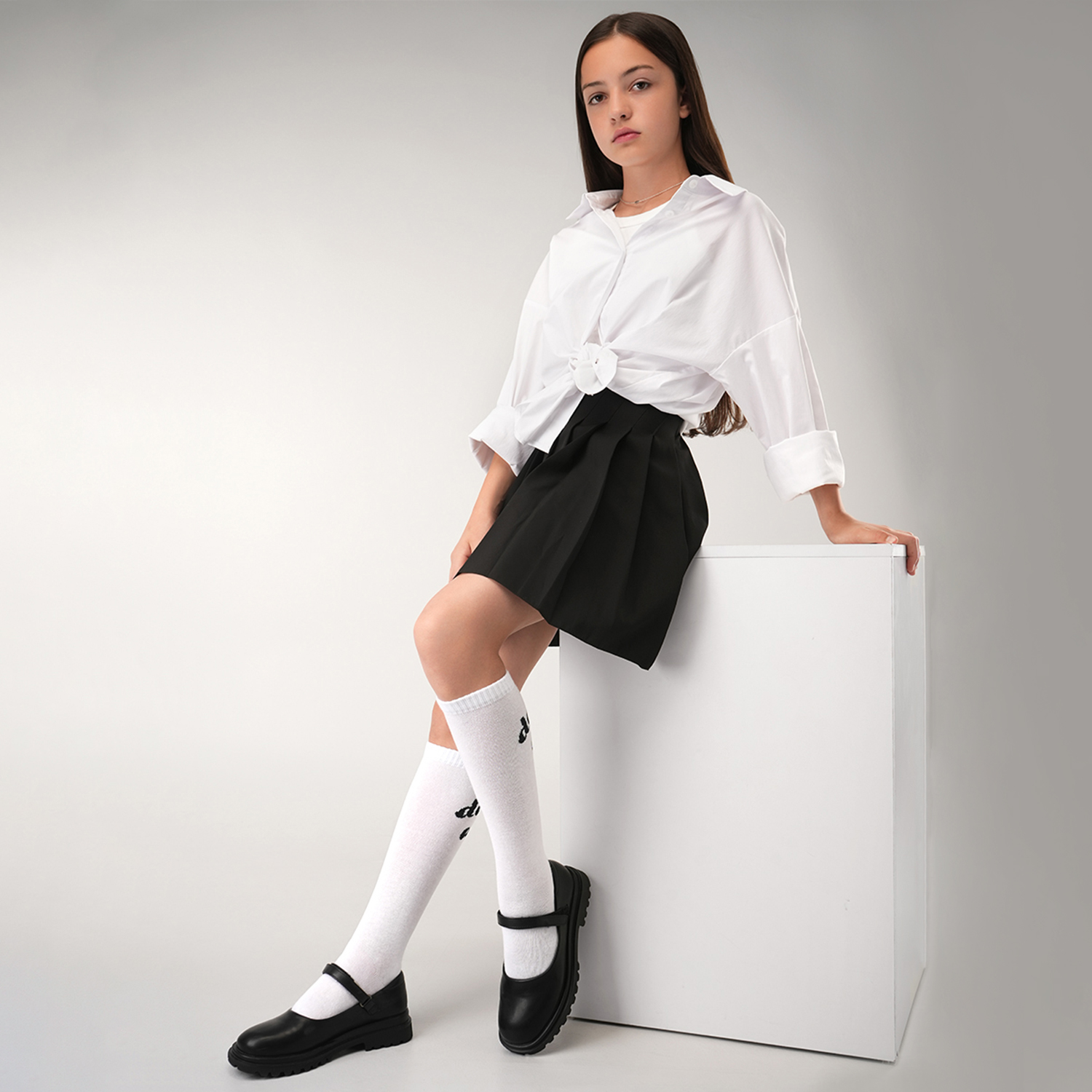 Гольфы 2 пары HappyFox HFN580ангел.белый.крылья.черный - фото 9