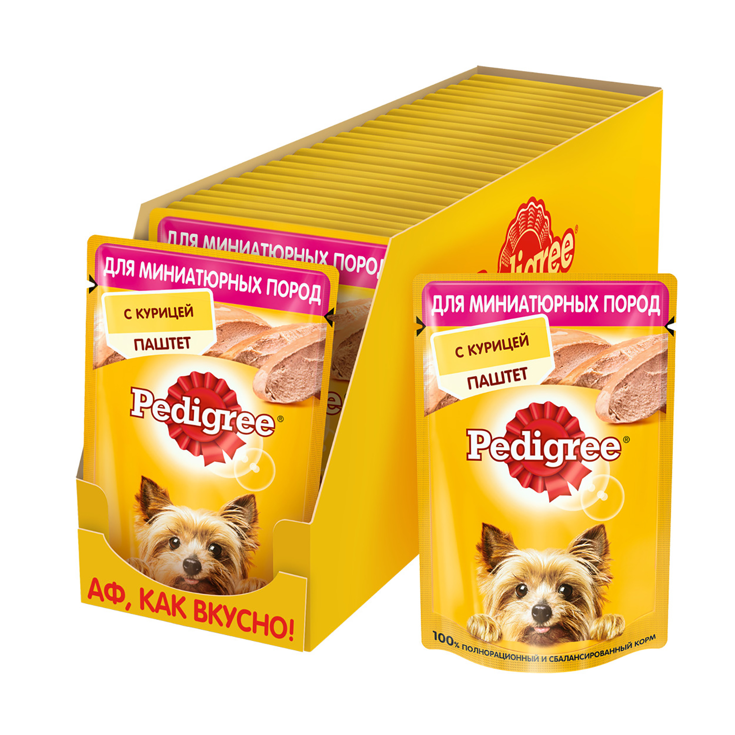 Корм для собак Pedigree миниатюрных пород паштет курица консервированный 80г - фото 4
