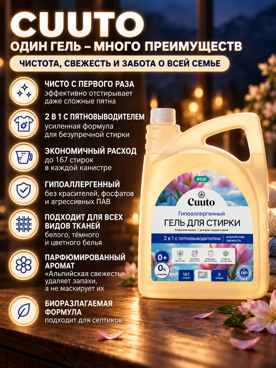 Гель для стирки Cuuto ECO 5 л - фото 8