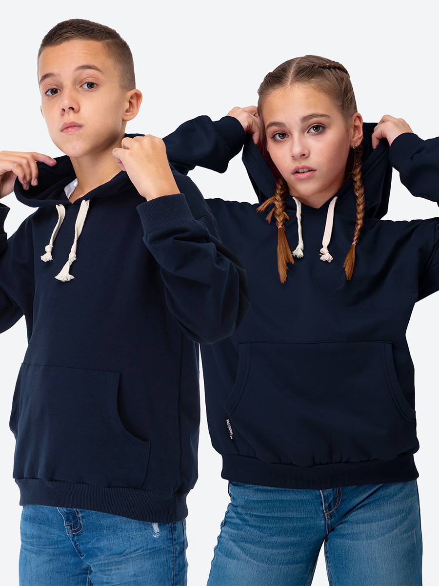 Худи HappyFox HF00158т.синий - фото 3