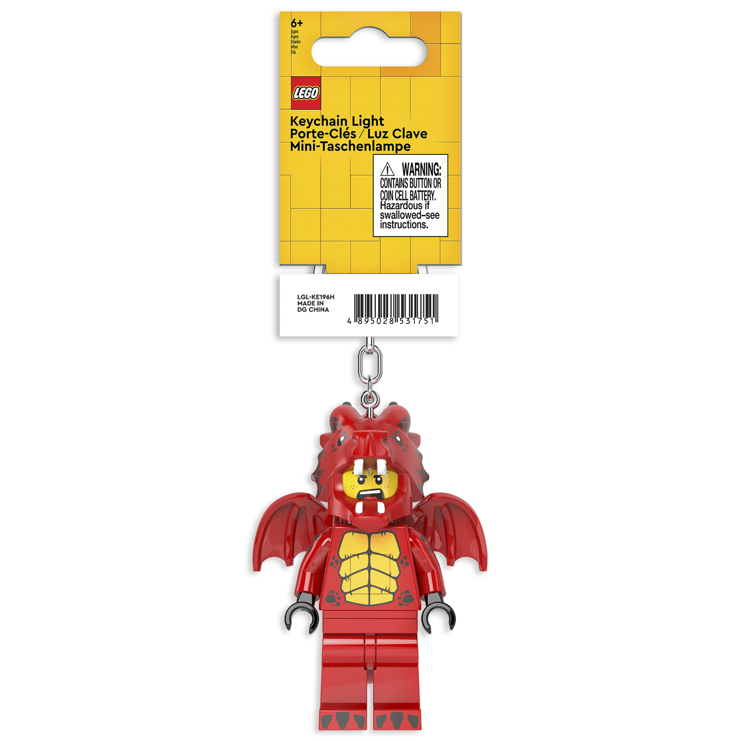 Брелок LEGO Minifigures - Человек-Дракон 1 шт. - фото 6
