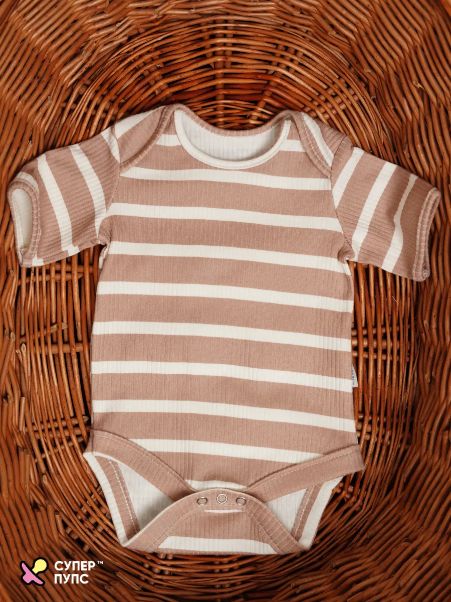 Боди 3 шт Супер Пупс нбр/3пр/бд/коррук/полоска/сон - фото 13